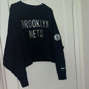 NWT Brooklyn Nets Black Sweatshirt SIZE L